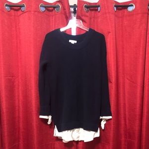 Long chunky maternity sweater